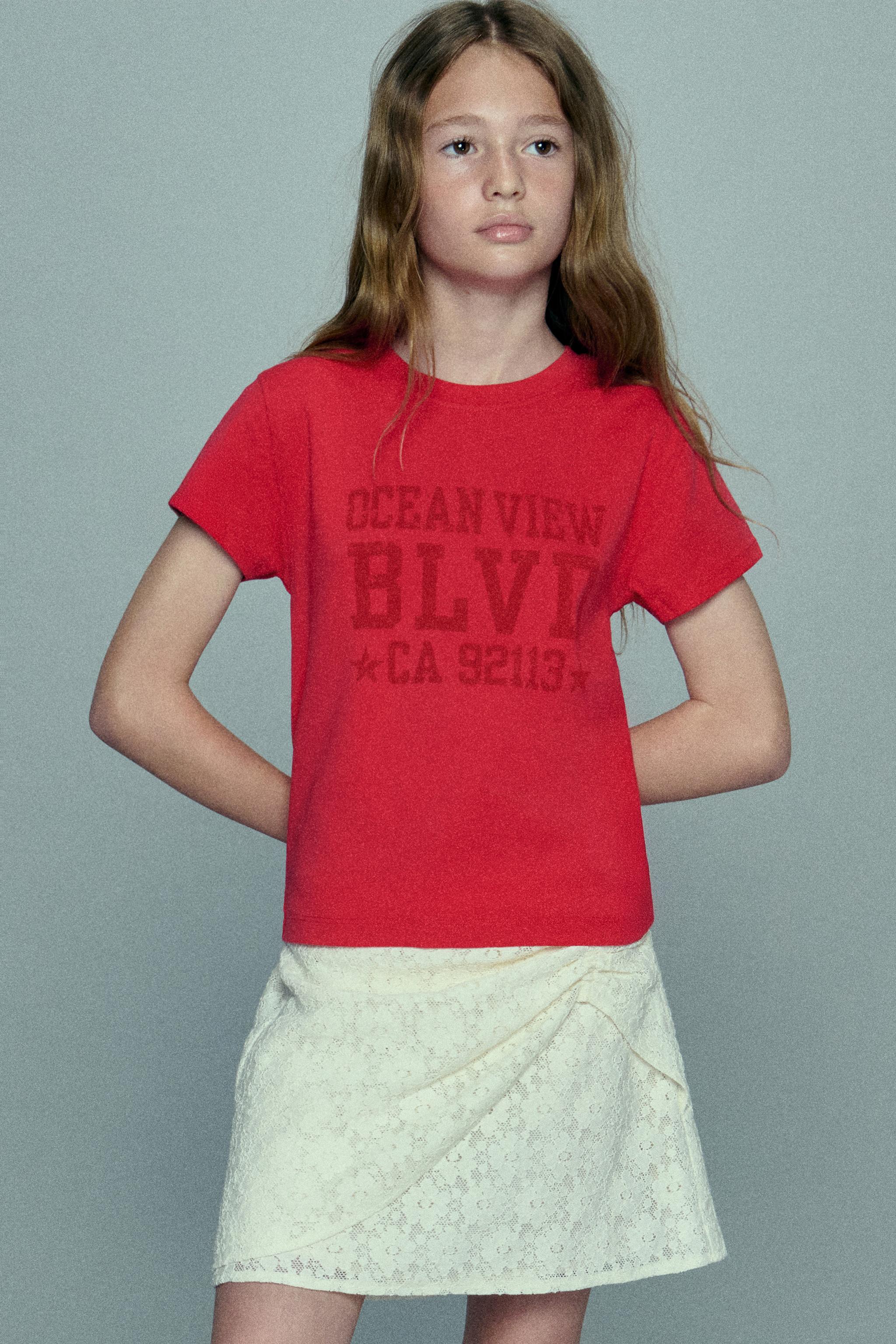 TEXT PRINT T-SHIRT - Gray | ZARA Canada
