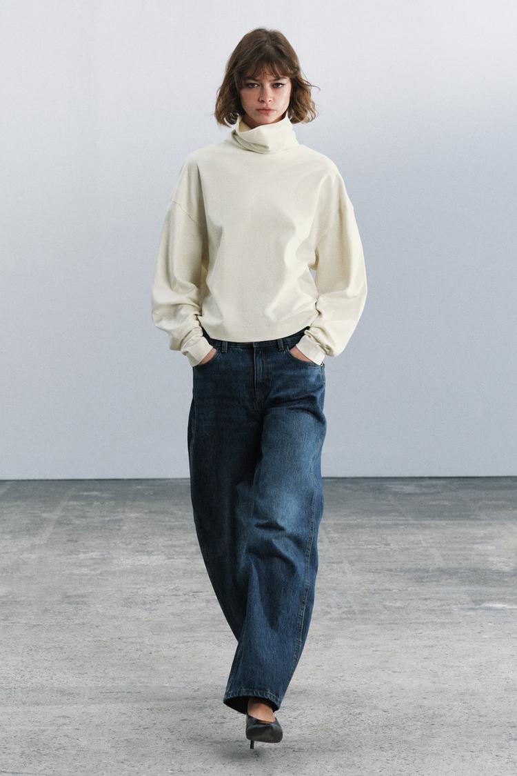 INTERLOCK HIGH NECK T-SHIRT