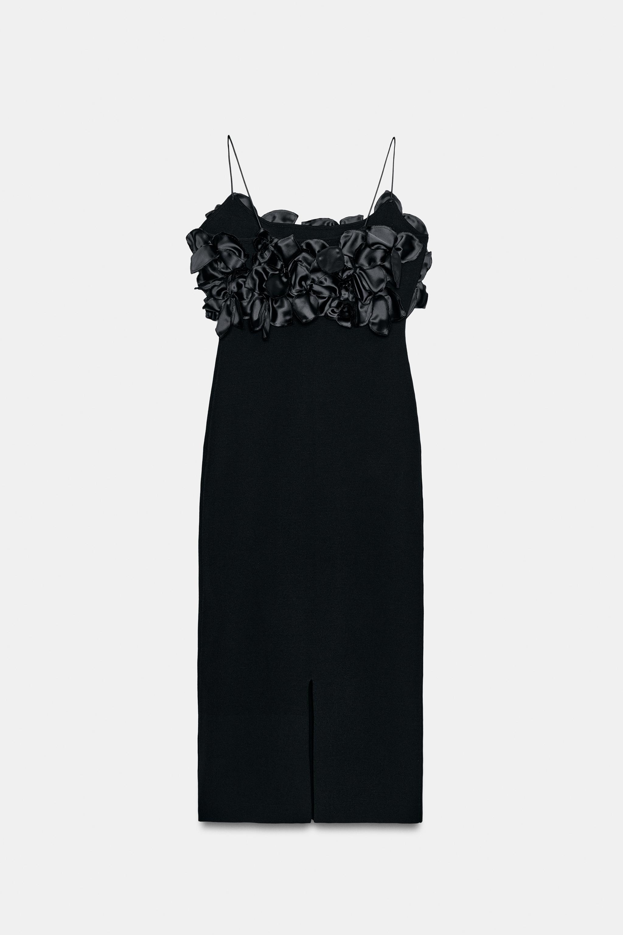 ROBE EN MAILLE À FLEURS ET BIMATIÈRE