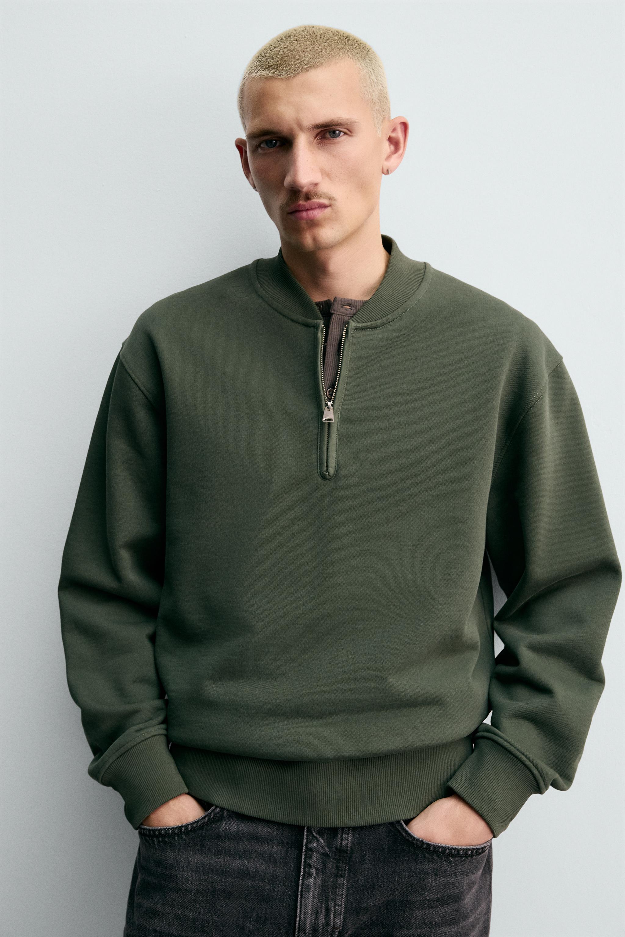 QUARTER-ZIP SWEATSHIRT