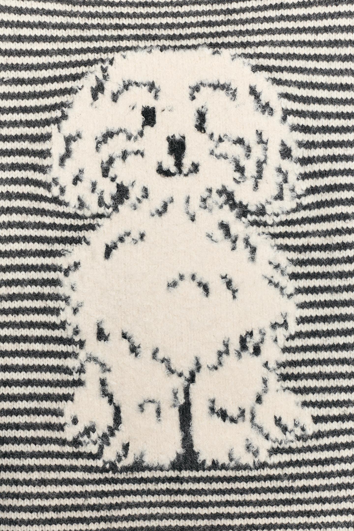 Женский свитер Zara Striped Knit, цвет: Серый — фото 7