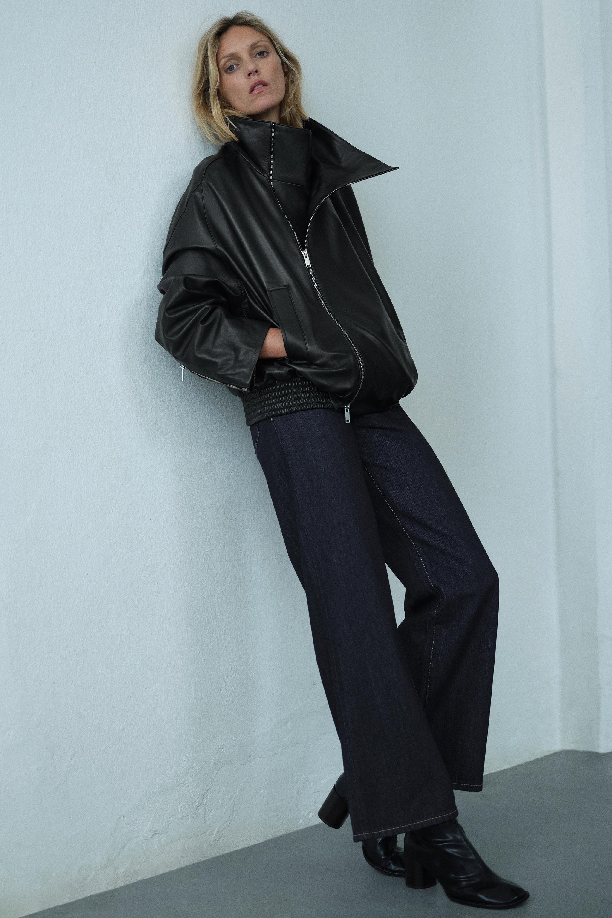 Zara ZW COLLECTION GENİŞ PAÇA DÜŞÜK BEL JEAN
