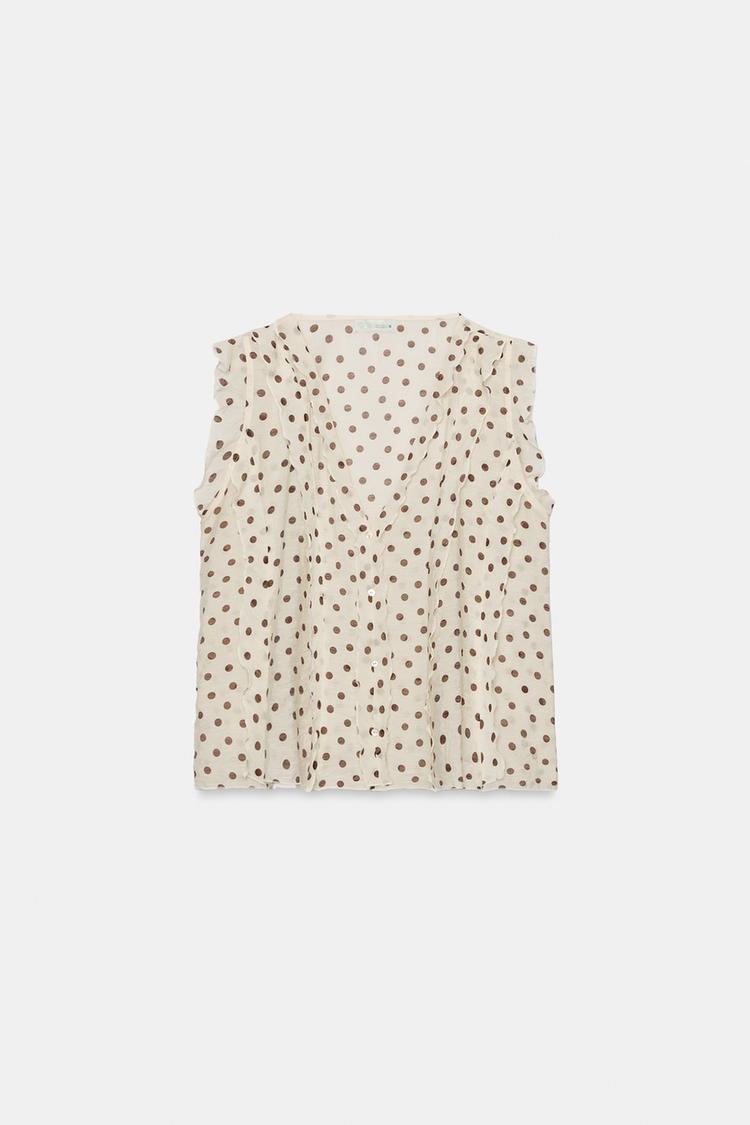 Blusa estampada de lunares 6