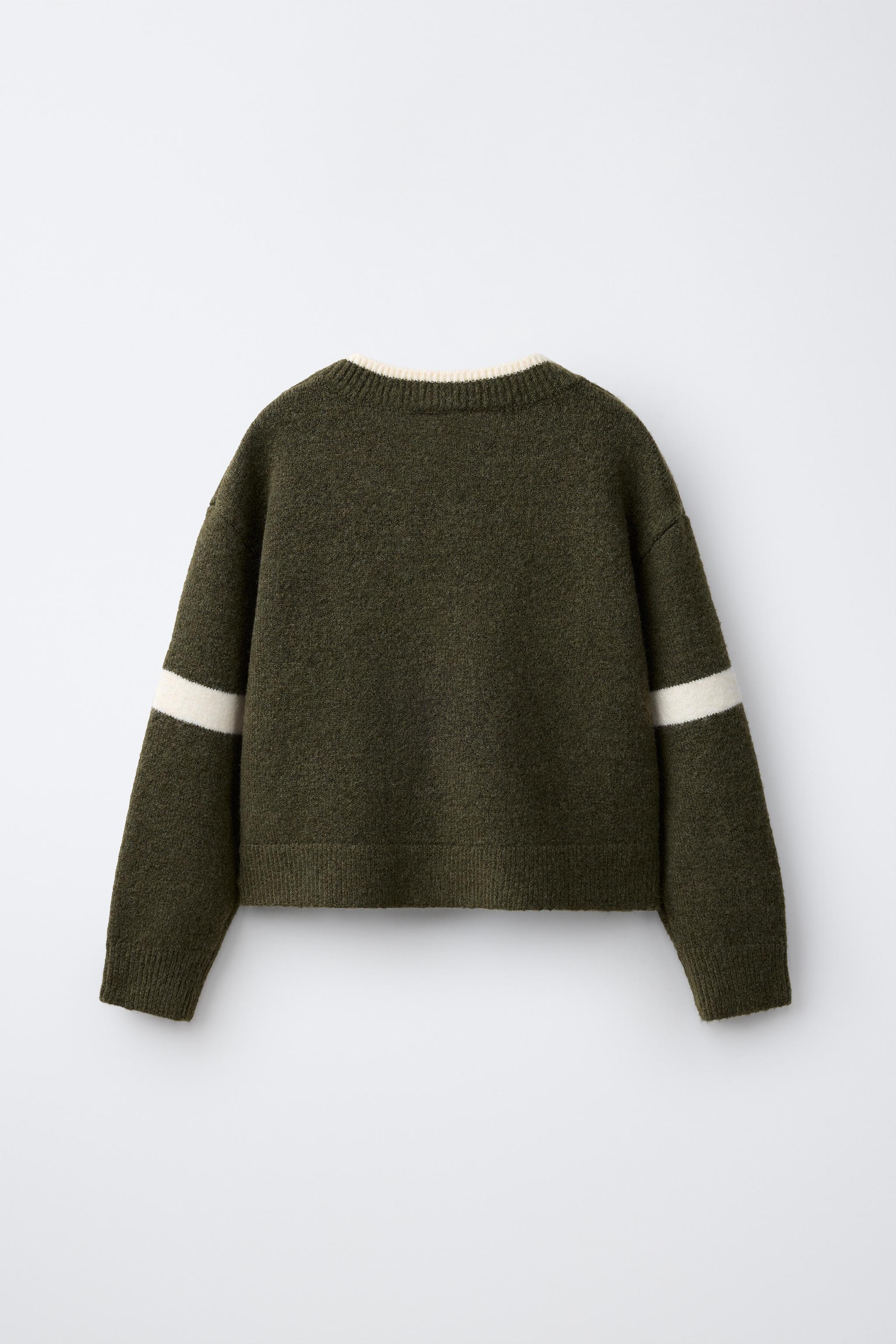 Детские свитеры Zara TEXT DETAIL KNIT SWEATER — фото 2