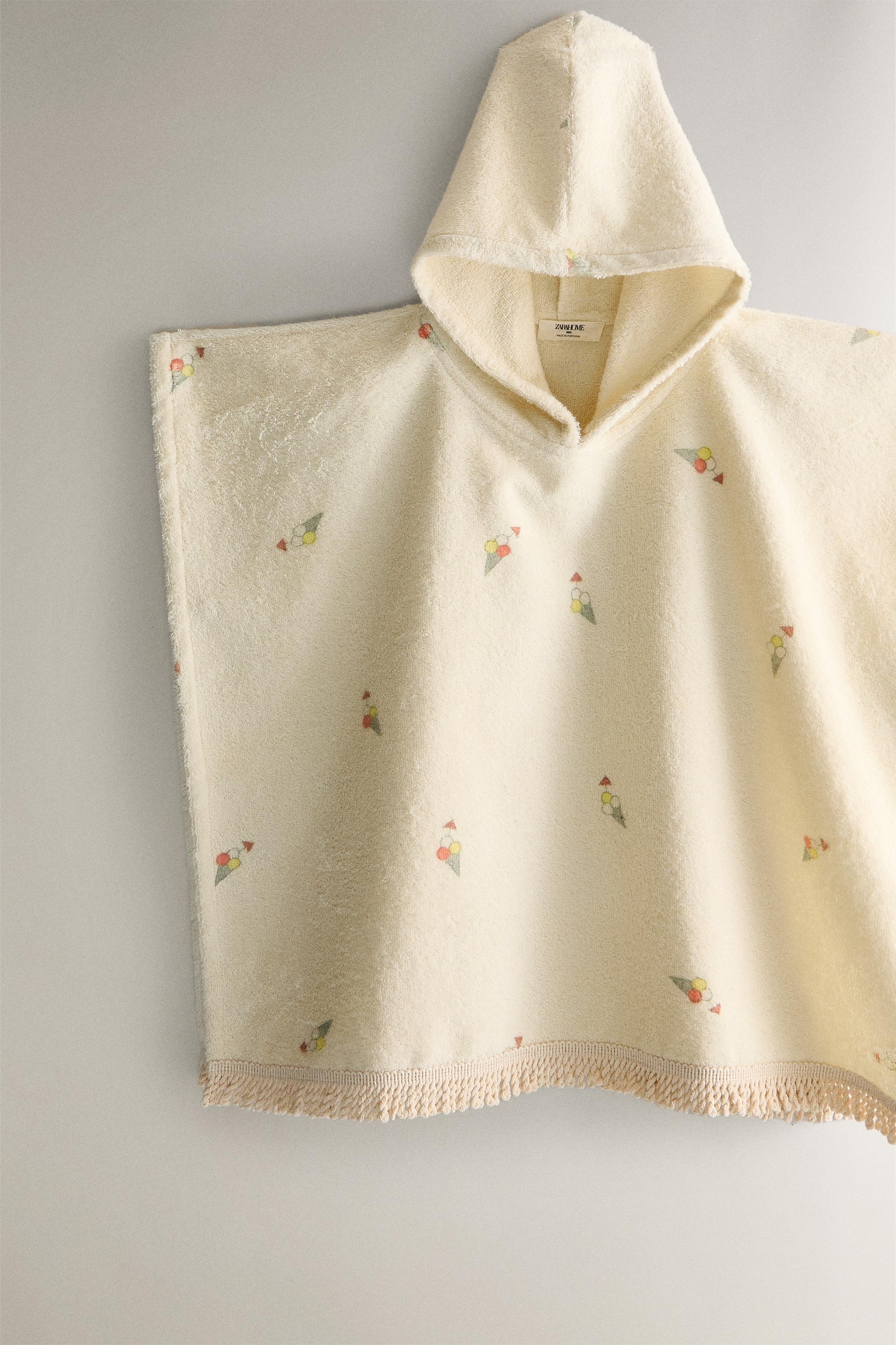 CHILDREN’S ICE CREAM COTTON BEACH PONCHO
