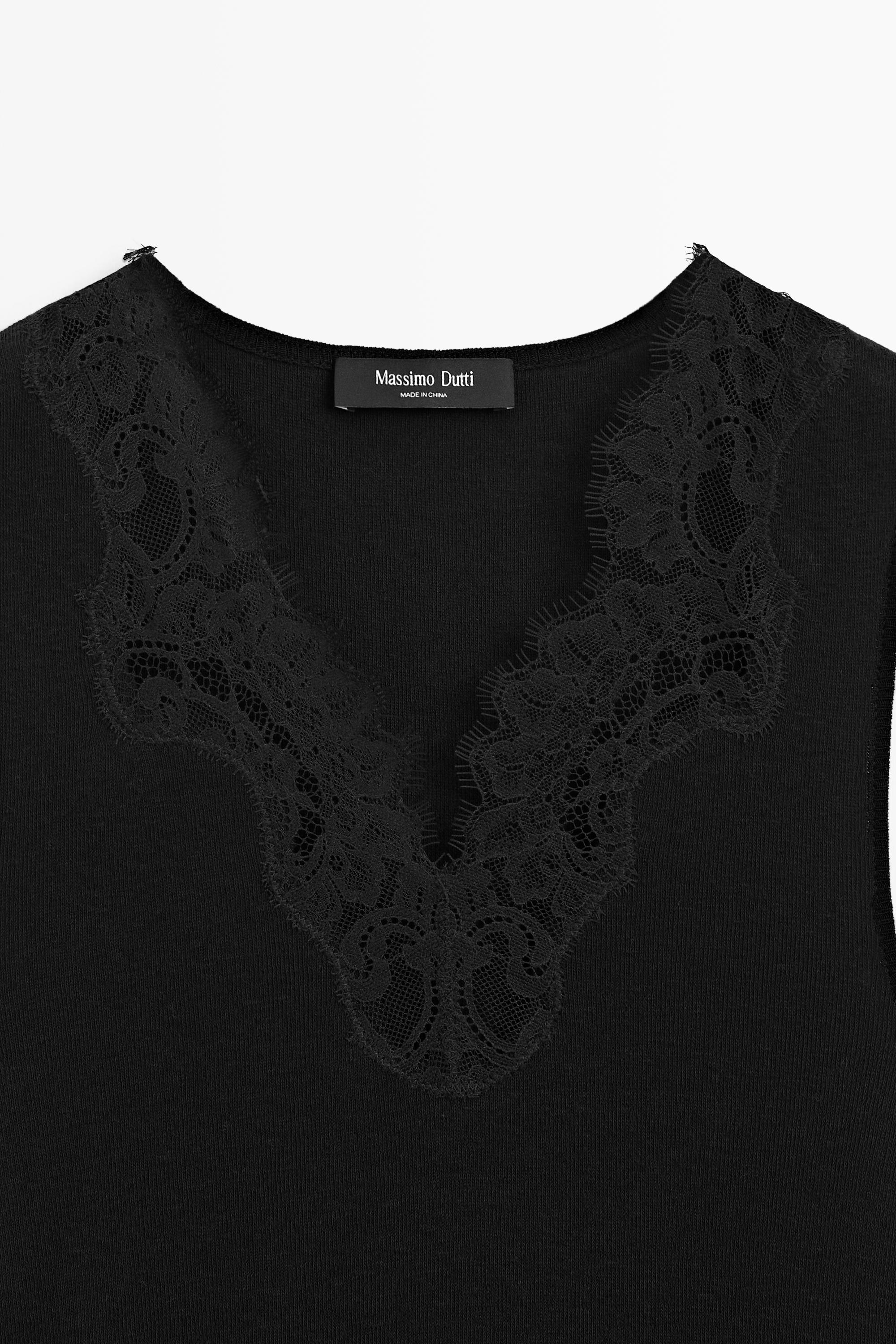 Cotton/cashmere blend camisole top