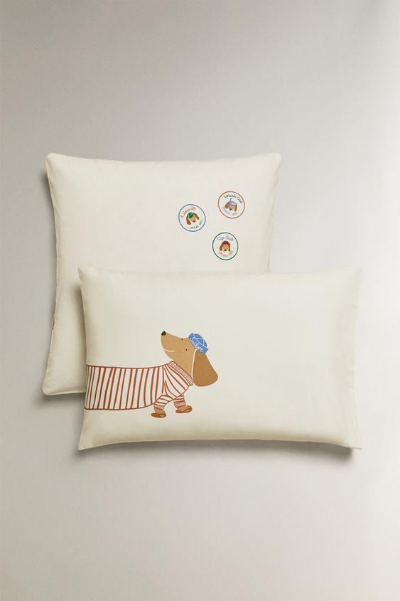 CHILDREN'S DOGGY PILLOWCASE - Multicoloured by Zara - Image 0