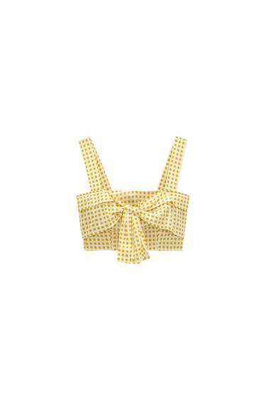 GINGHAM CROP TOP