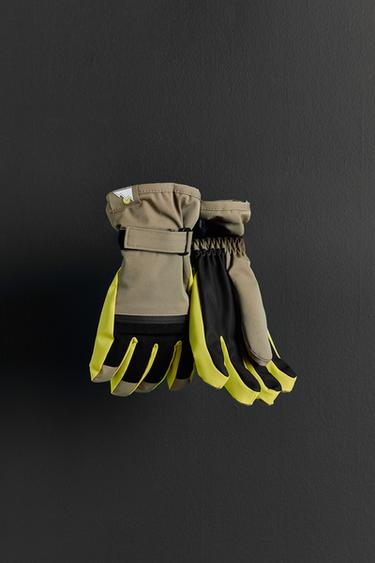 GUANTES WINDPROOF SKI COLLECTION - Verde de Zara