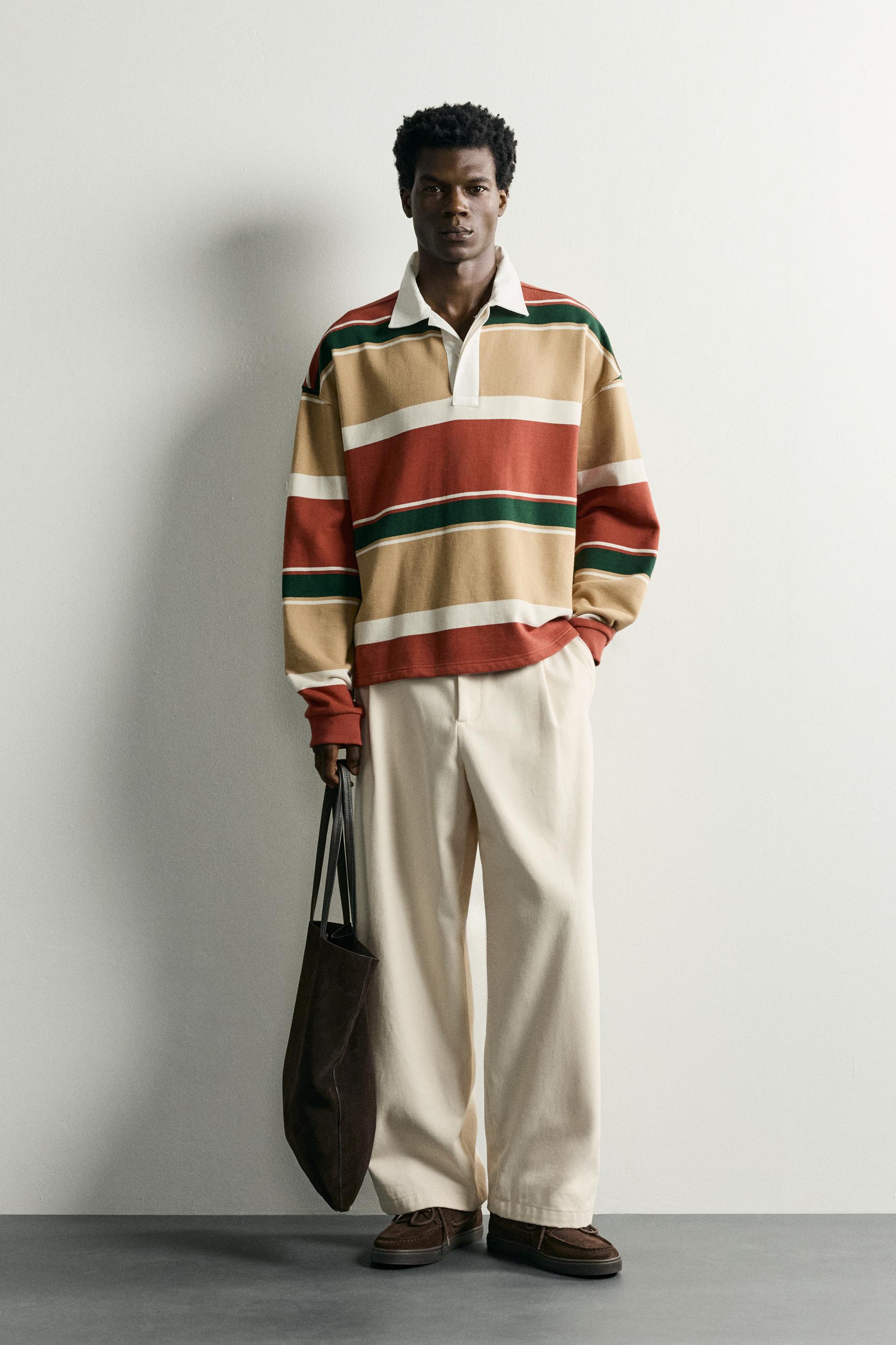 Regular Fit Contrast Stripe Polo Shirt