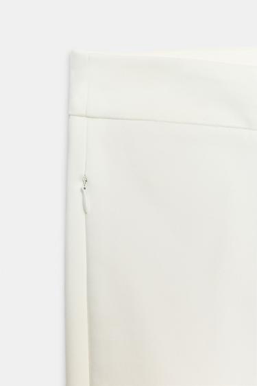 PANTALON MINI FLARE - Blanc de Zara - Image 3