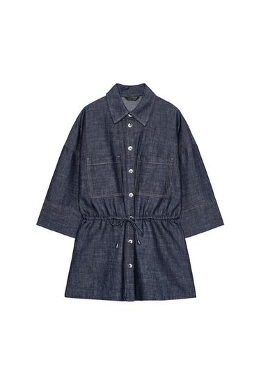 LINEN BLEND SAFARI SHIRT