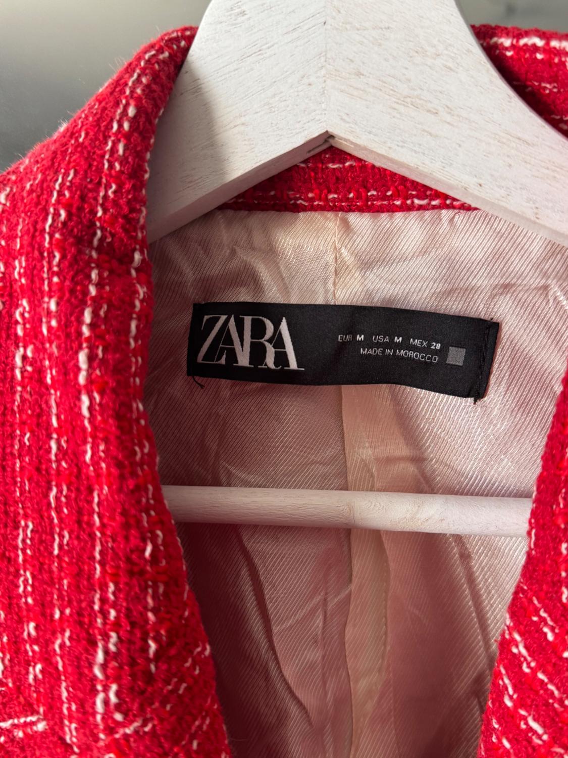 TEXTURED DOUBLE-BREASTED BLAZER - Image 4