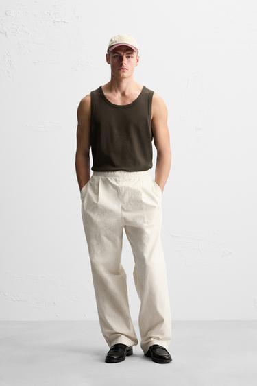 RIBBED TANK TOP - Dark brown by Zara - Image 0