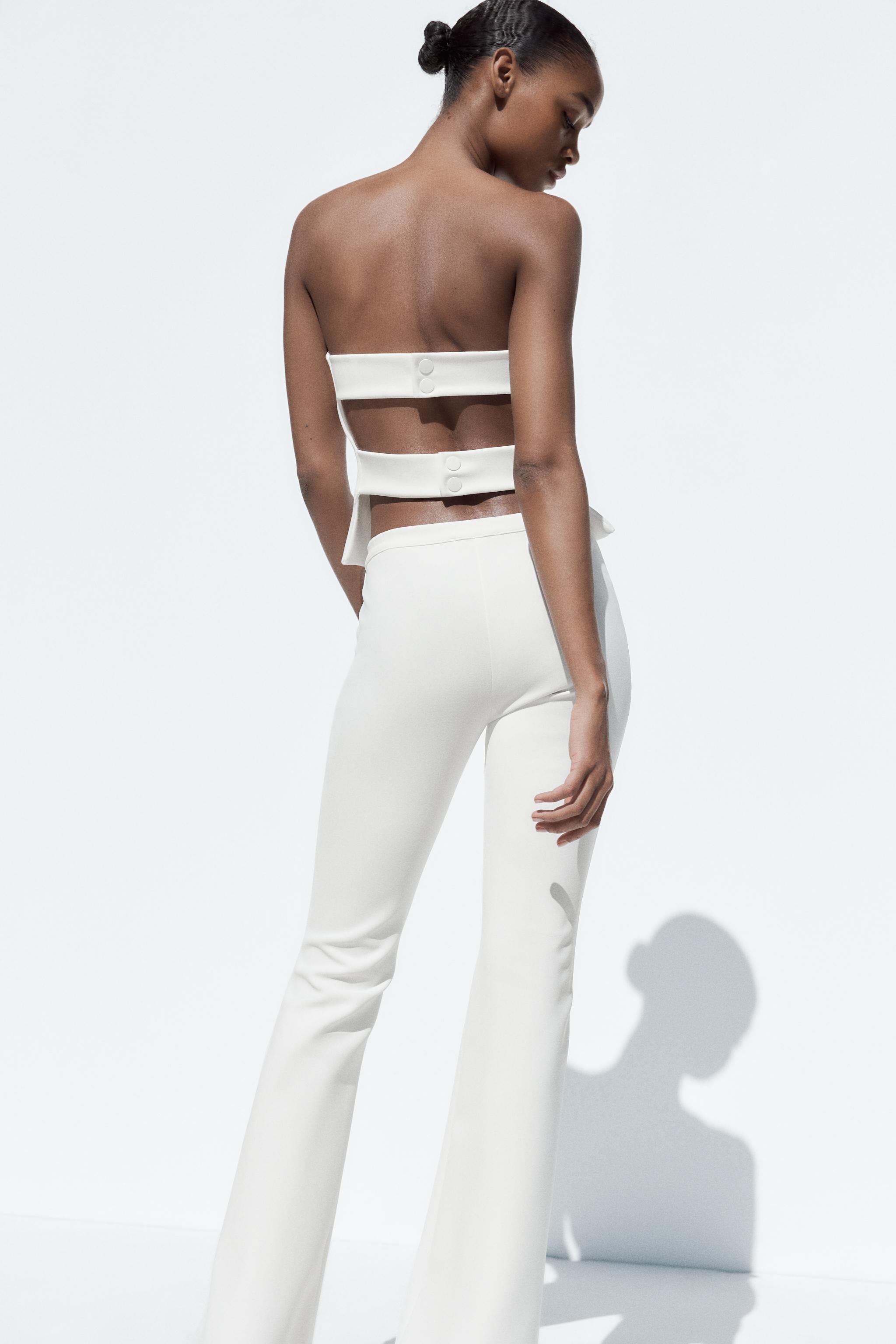 theredthread　セット　ホワイト STRETCH BANDEAU TOP - White | ZARA United States