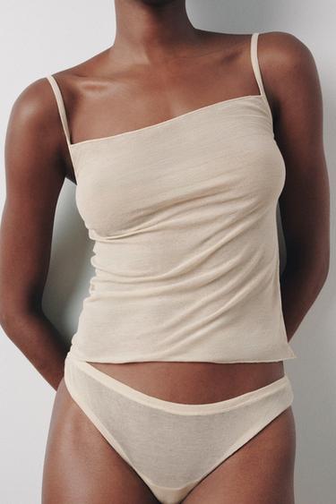 SOFT STRAPPY TOP - Pale pink by Zara - Image 2
