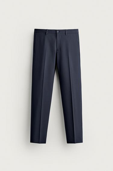 COMFORT SUIT TROUSERS - Navy blue by Zara