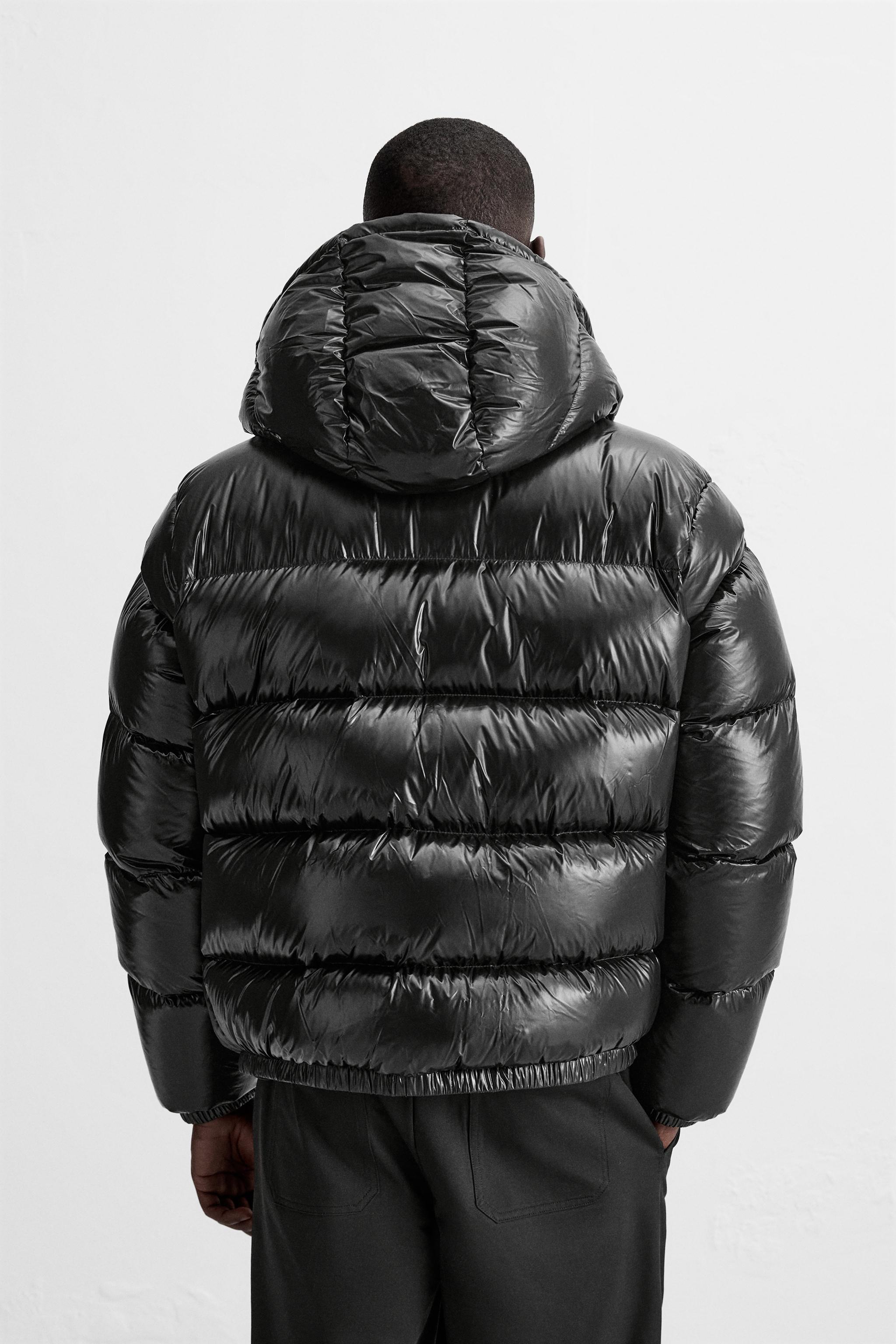 Down puffer coat zara on sale