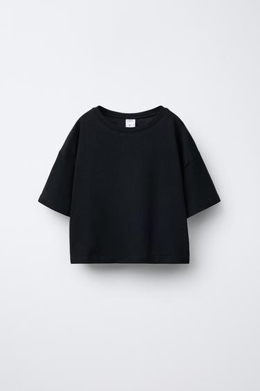 Zara BASIC T-SHIRT - Black