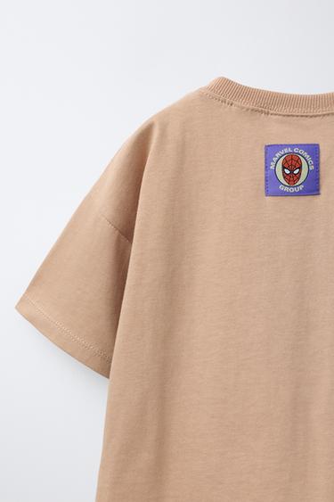 T-SHIRT IMPRIMÉ SPIDER-MAN © MARVEL - Marron de Zara - Image 3
