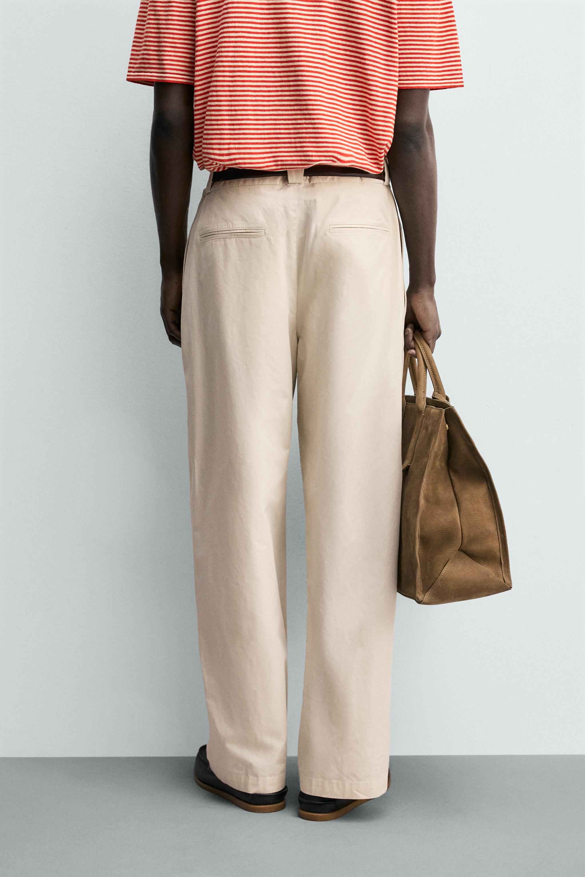 PANTALON STRAIGHT FIT COTON ET LYOCELL