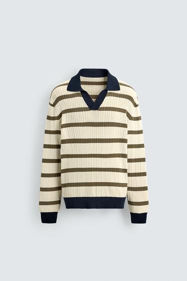 POLO PUNTO RAYAS - Crudo de Zara
