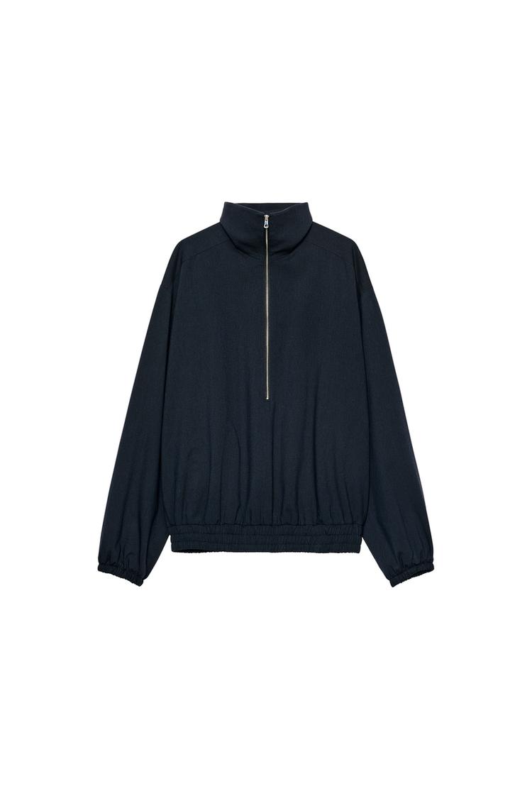 ZW COLLECTION ZIP-UP BOMBER JACKET