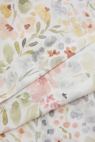 HOUSSE DE COUETTE IMPRIMÉ FLORAL - Blanc cassé de Zara - Image 3