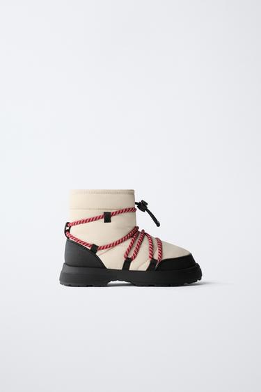 Zara WATER REPELLENT SNOW BOOTS - White - Image 0