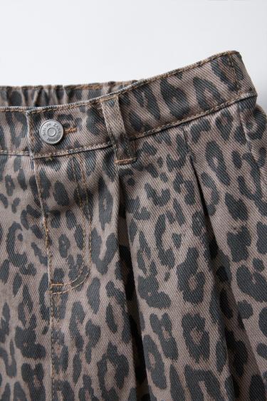 JUPE EN SERGÉ À IMPRIMÉ ANIMAL - Leopard de Zara - Image 2