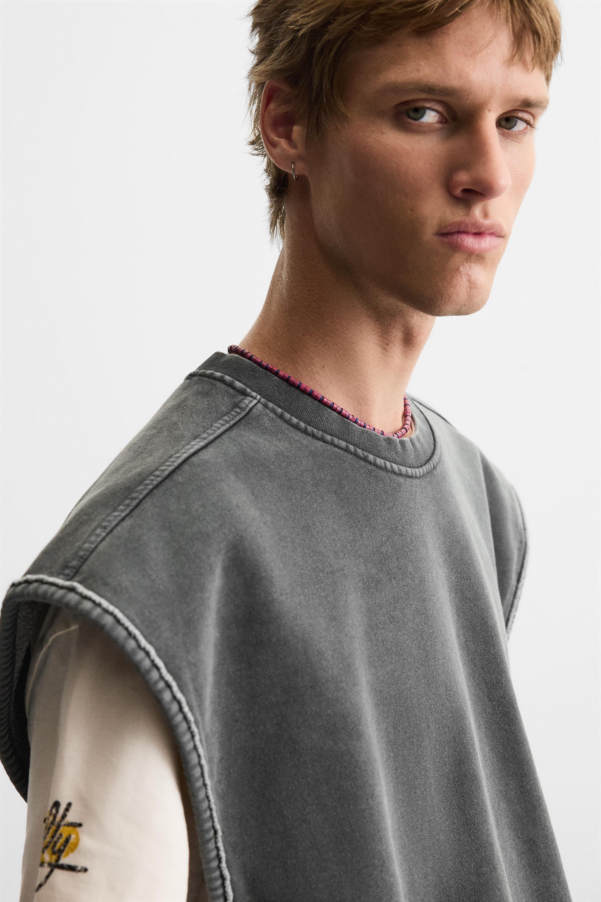 安心★関税込み★ZARA★WASHED FLEECE GILET WASHED FLEECE GILET - Dark anthracite | ZARA Australia