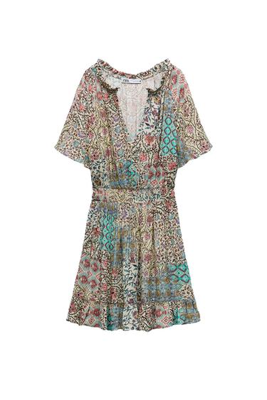 PRINTED MINI DRESS