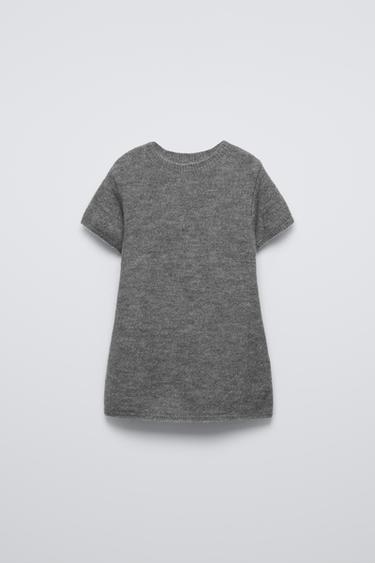 VESTIDO 100% LANA - Gris vigoré de Zara - Imagen 0