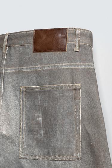 PRINTED BAGGY FIT JEANS - Blue by Zara - Image 9