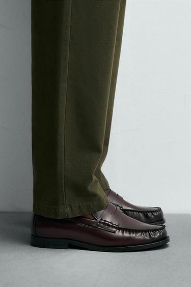 PENNY DRESS LOAFERS - Burgundy Red by Zara - Image 0