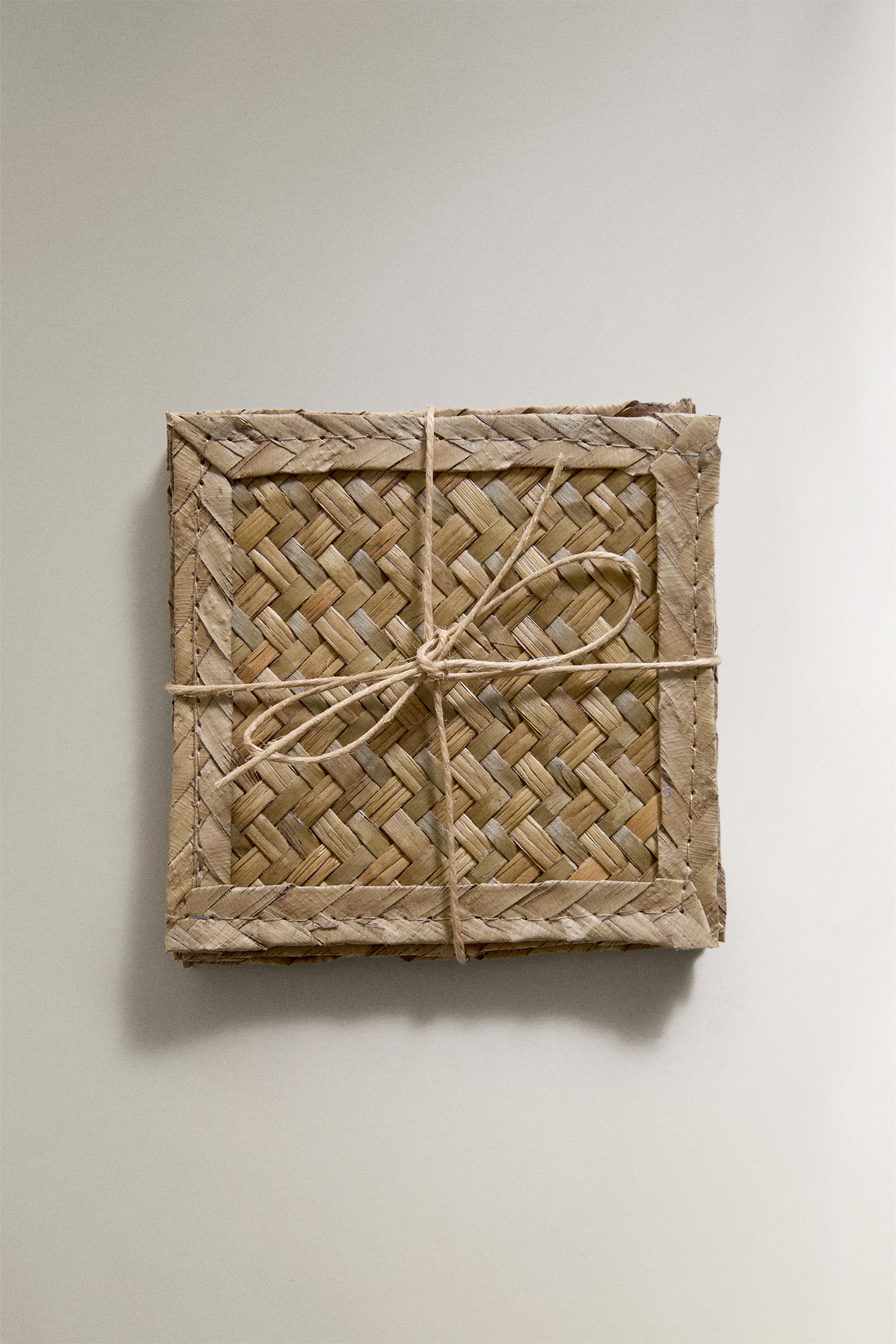 Zara SEAGRASS COASTERS (PACK OF 4) — фото 4