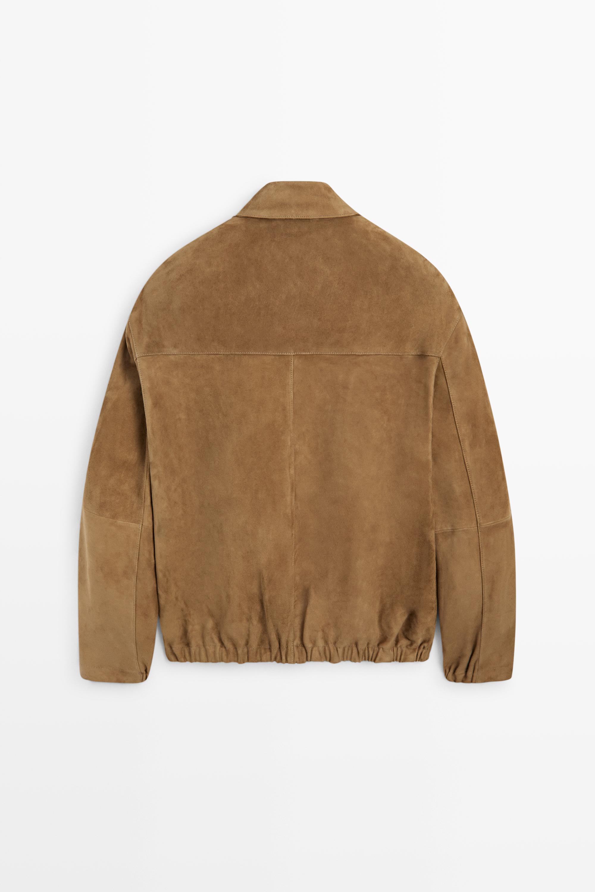 Suede leather jacket