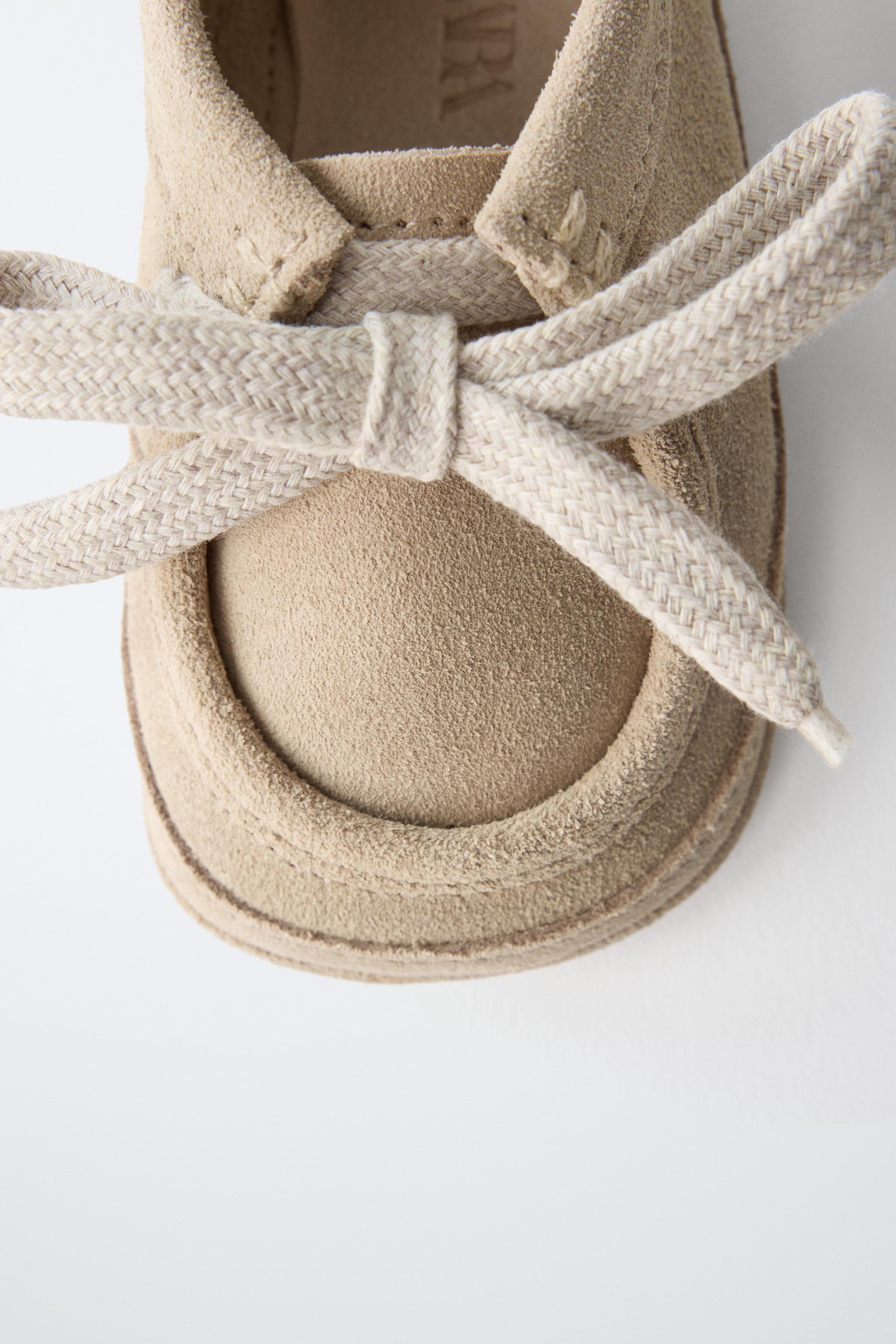 Обувь Zara LEATHER DECK SHOES — фото 5