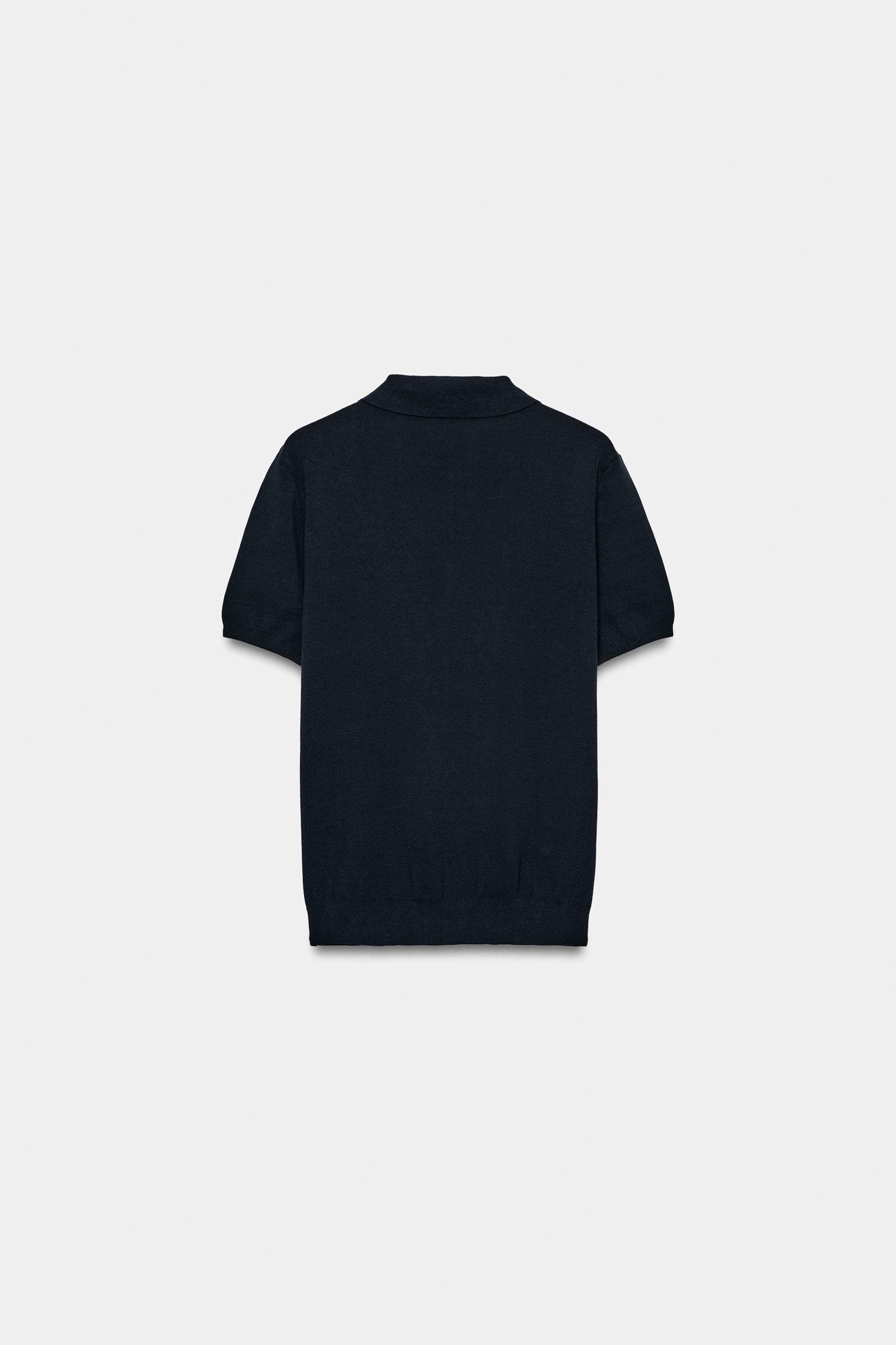 KNIT ZIP POLO SHIRT