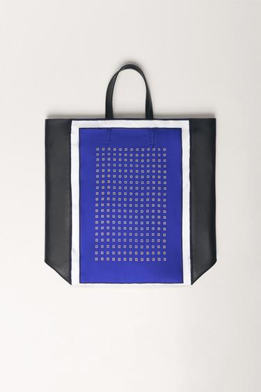 Zara LIMITED EDITION PRINTED HANDBAG - Multi-color