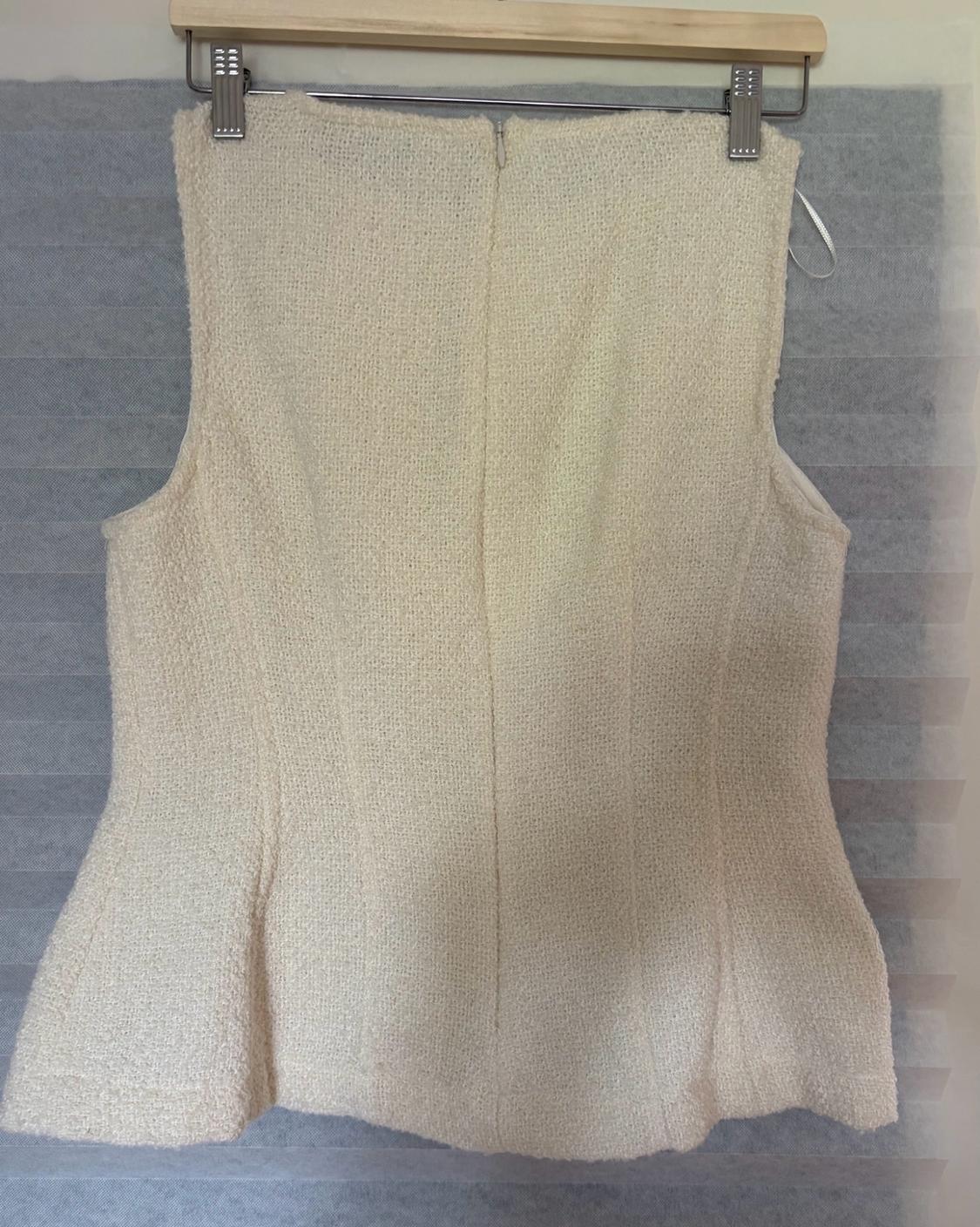 ΤΟΠ PEPLUM ΜΕ ΣΧΕΔΙΟ ΥΦΑΝΣΗΣ ZW COLLECTION - Image 2