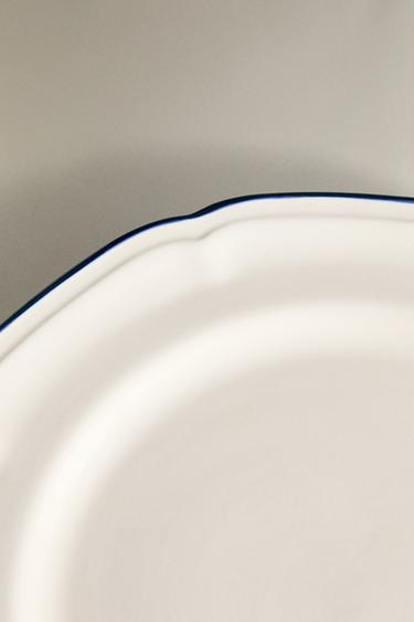 ASSIETTE PLATE FILET CONTRASTANT - Bleu de Zara - Image 4