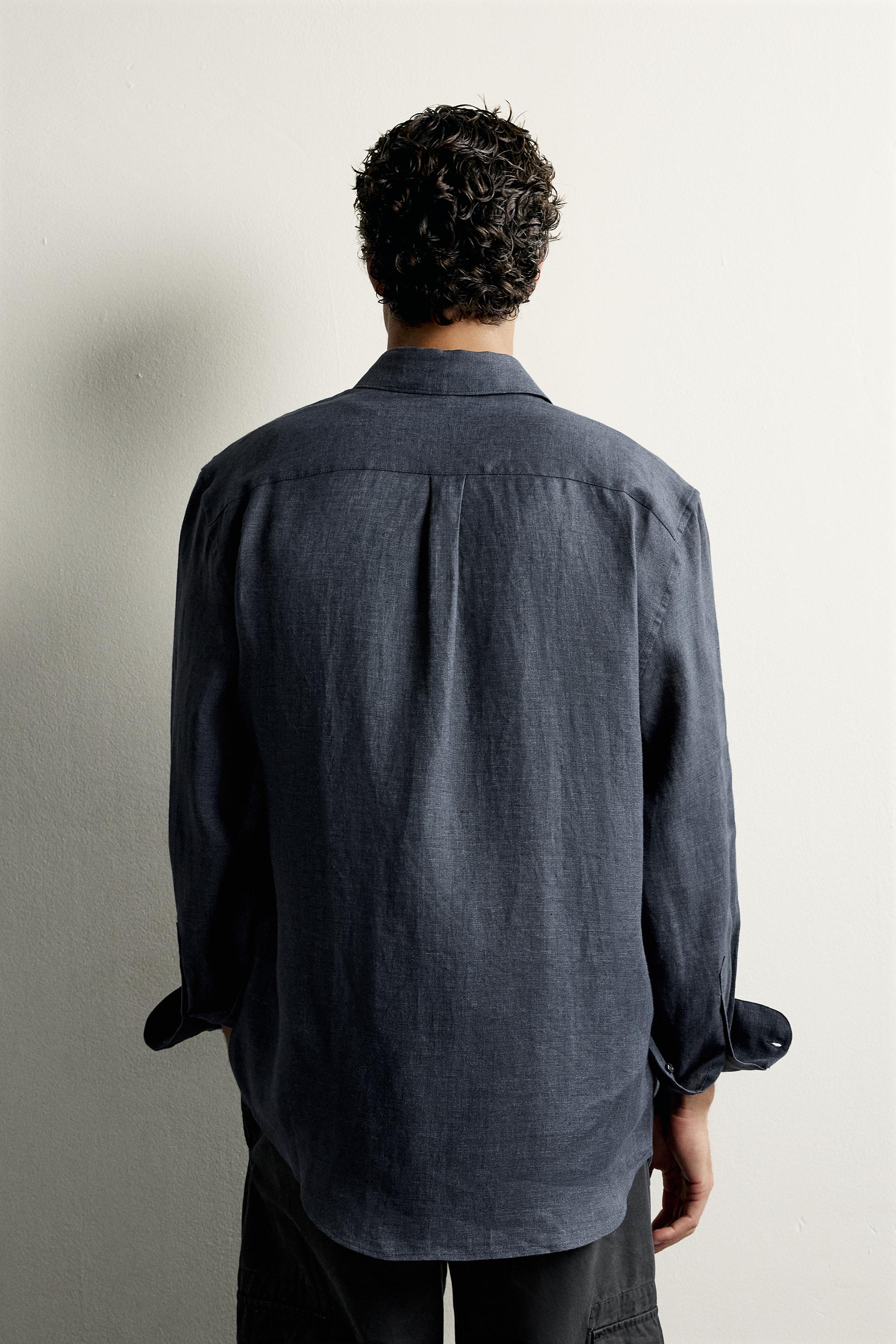 100% LINEN REGULAR FIT SHIRT