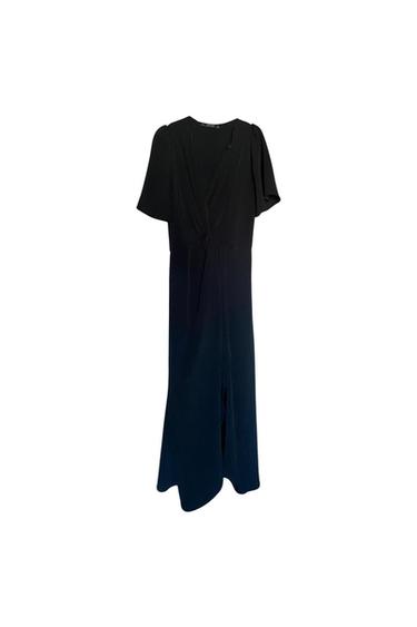 VESTIDO VERDE BOTELLA DRAPEADO