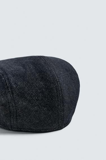 BÉRET EN JEAN ET EN COTON - Bleu de Zara - Image 2