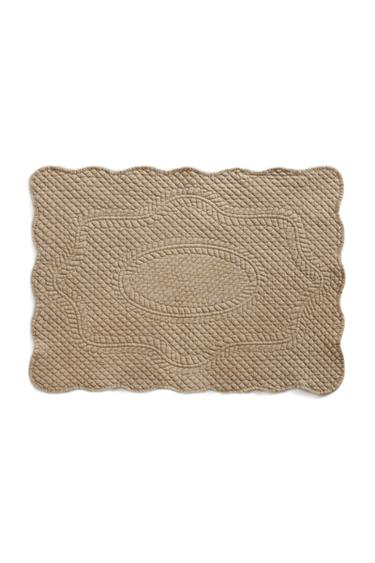 キルティング プレースマットライトベージュZaraのキルティング プレースマット - ライトベージュ