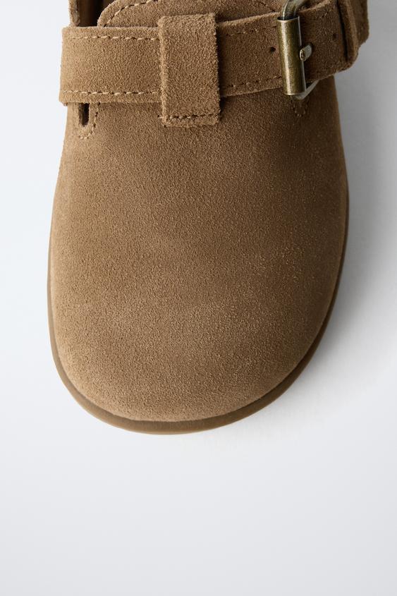 SABOTS EN CUIR - brun de Zara - Image 6