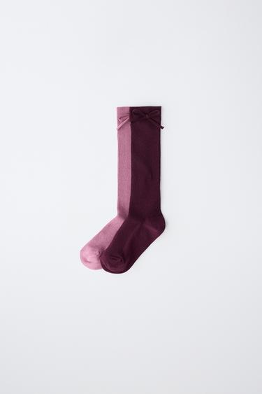 2-PACK OF LONG BOW SOCKS - Burgundy by Zara