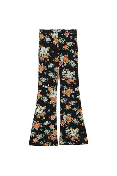 FLORAL PRINT TROUSERS