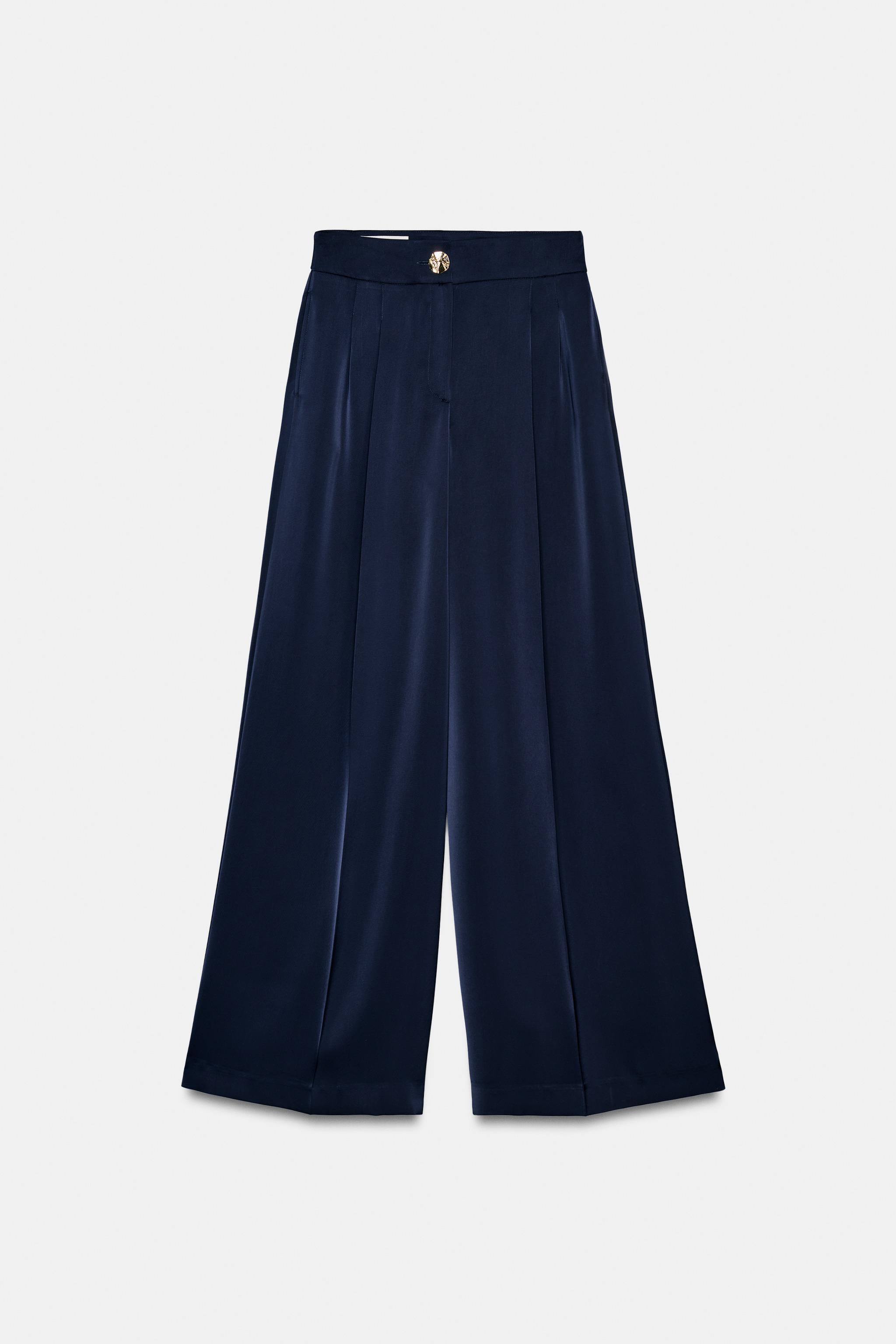 PANTALON FLUIDE SATINÉ